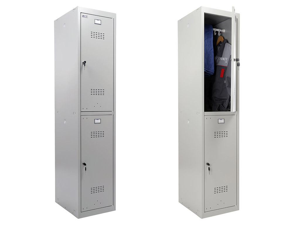 Шкаф для одежды, раздевалок (базовый модуль) ML 12-40